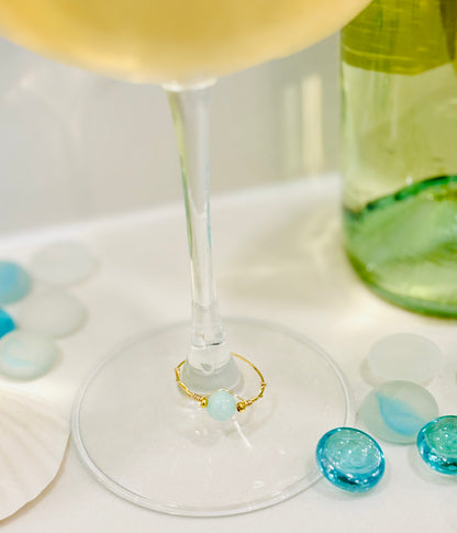 The Sea | Amazonite Glass Charm for Calm, Balance & Clarity