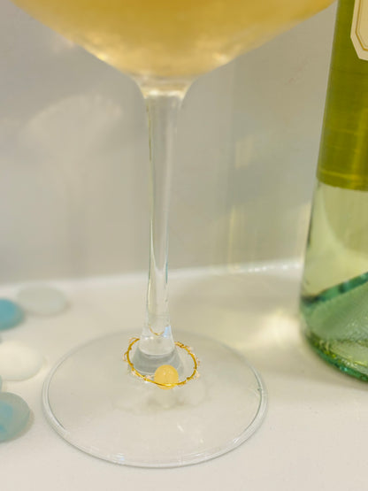 The Sunbeam | Yellow Jade Glass Charm for Joy, Vitality & Light