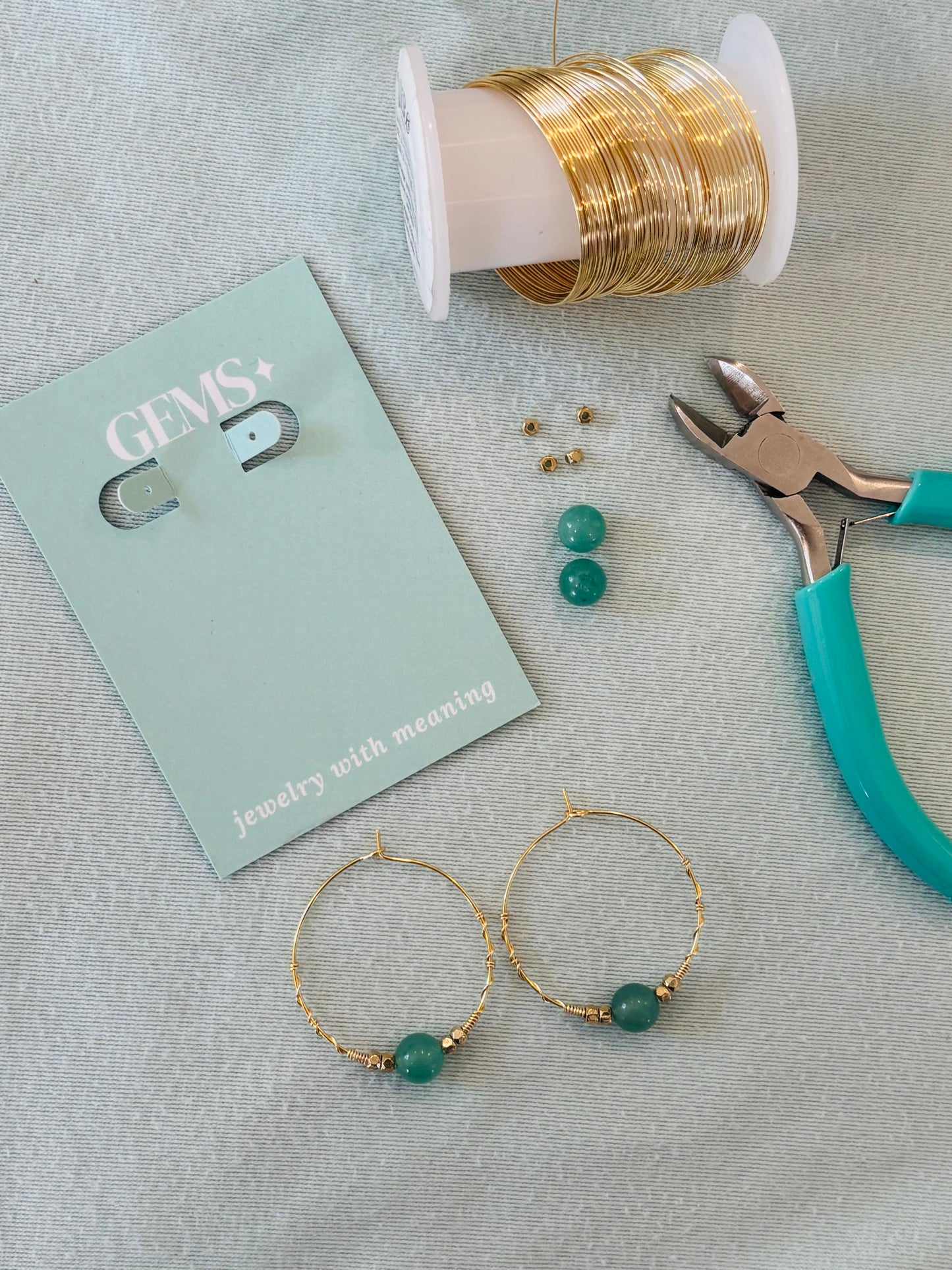 The Green Aventurine Hoop
