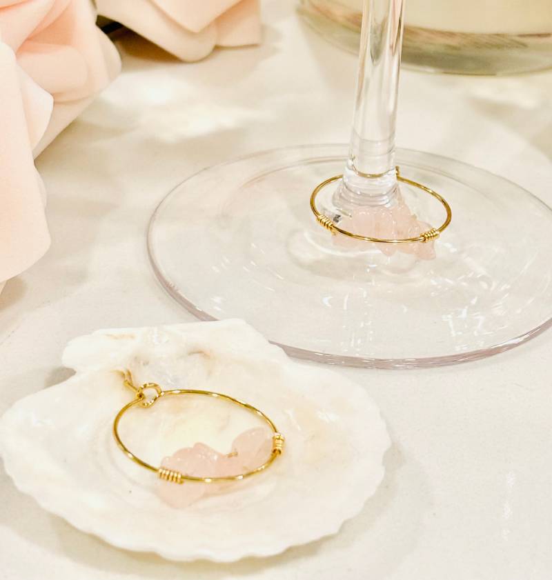 Seaside Bloom Glass Charms - Set of 4