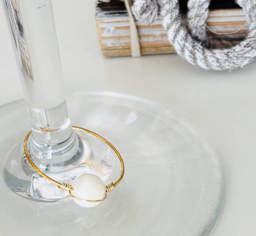 Seaside Bloom Glass Charms - Set of 4