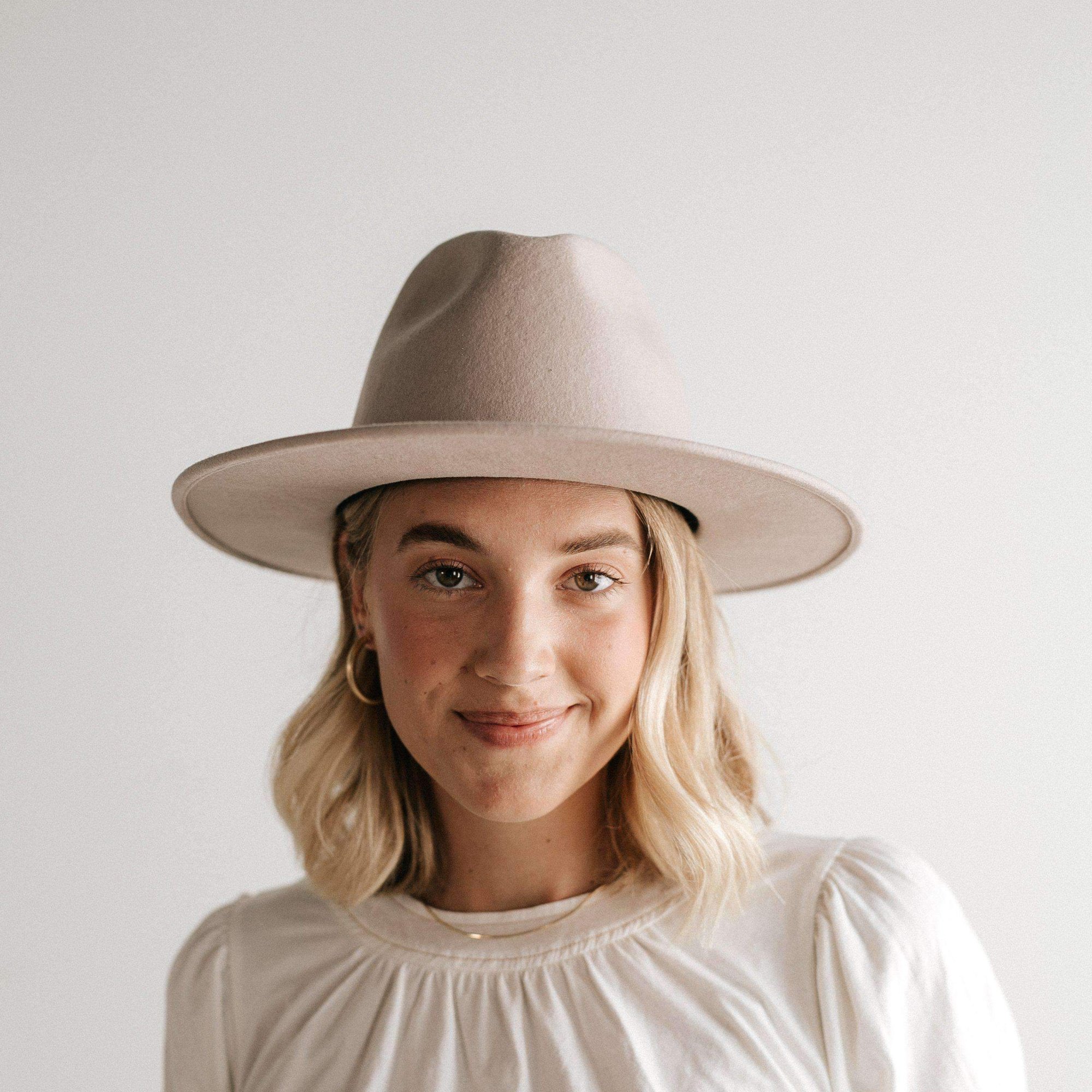 ivory felt hat