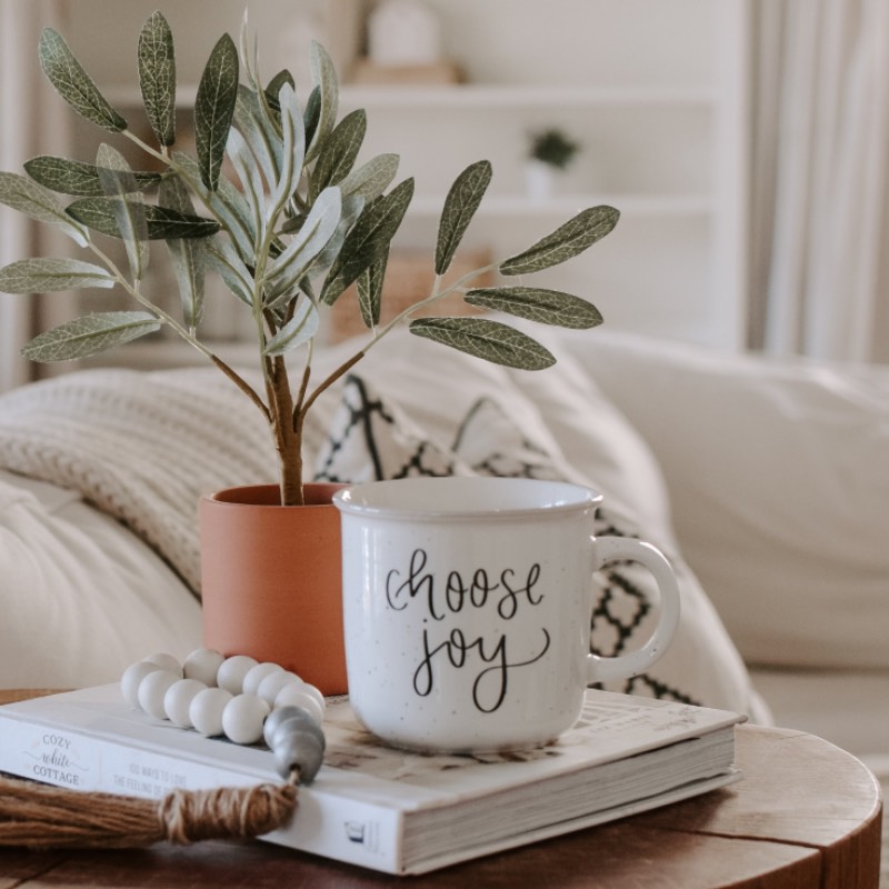 Choose Joy Stoneware Coffee Mug